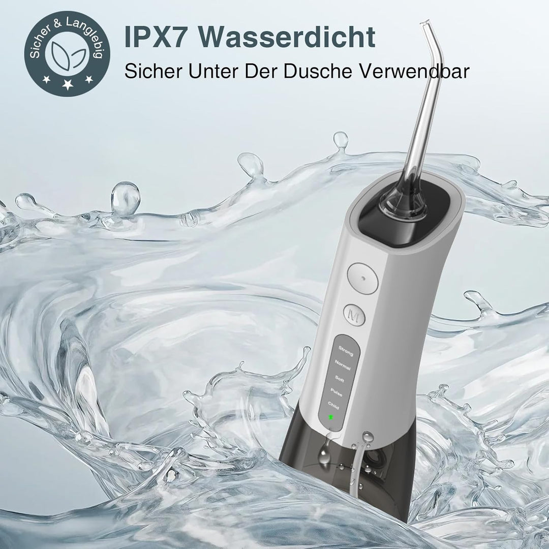 SURFOU Munddusche Kabellos Water Flosser for Teeth, Elektrische Wasserflosser für Zähne Oral Irrigat