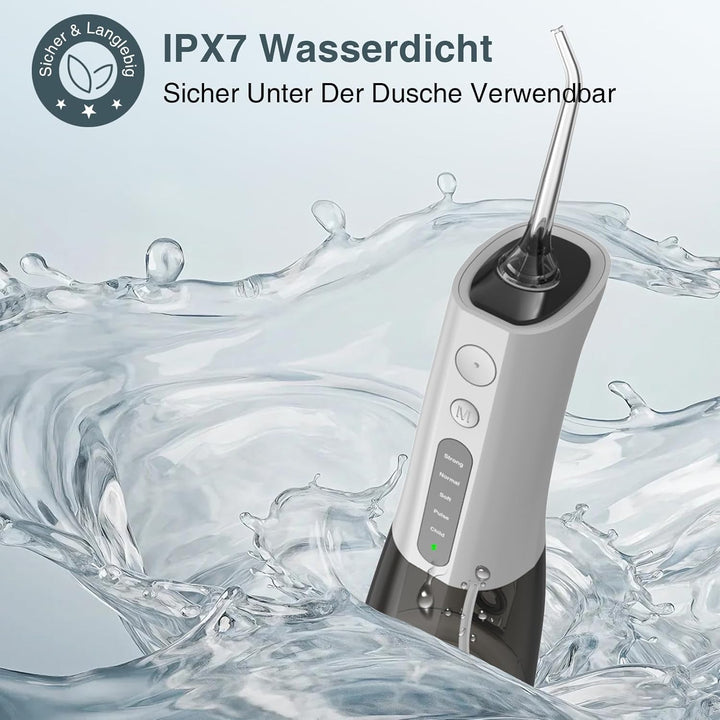 SURFOU Munddusche Kabellos Water Flosser for Teeth, Elektrische Wasserflosser für Zähne Oral Irrigat