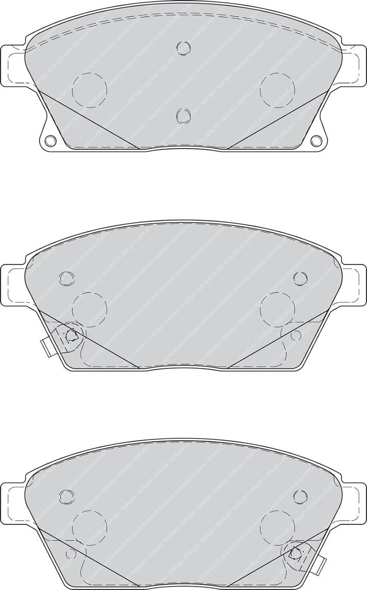 Ferodo FDB4264 Bremsbelagsatz, Scheibenbremse - (4-teilig) - (4 Stück)