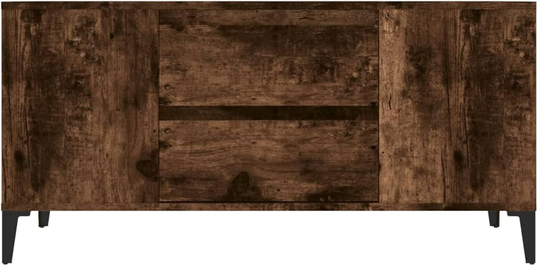 Tidyard TV Schrank Lowboard mit 4 offene Fächer und 2 Schubladen TV Möbel Fernsehschrank Fernsehtisc