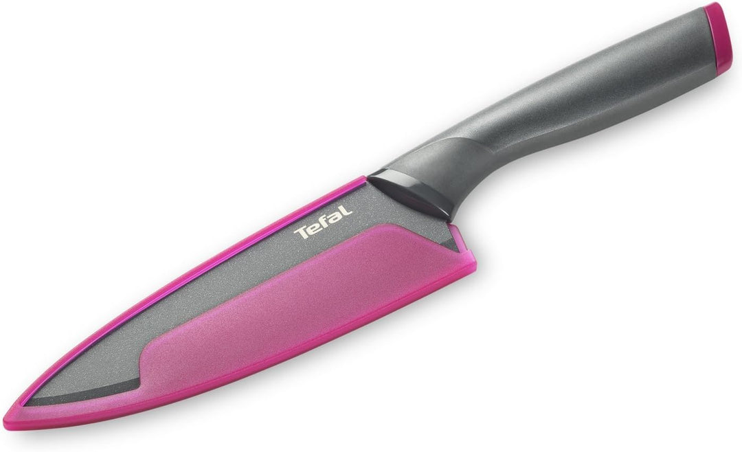 Tefal K122S2 Fresh Kitchen 2er Set Kochmesser 15 cm + Gemüsemesser 9 cm | Edelstahl Klinge + titanve