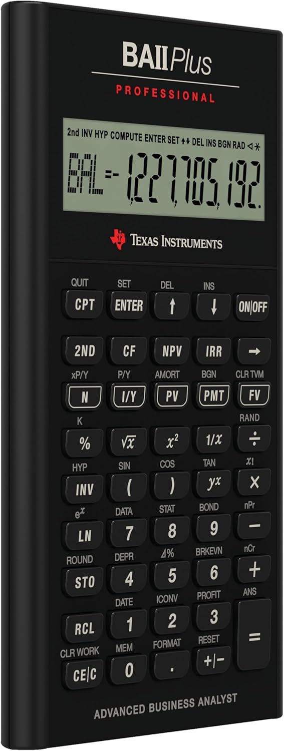 Texas Instruments BA-II PLUS Professional Finanzrechner