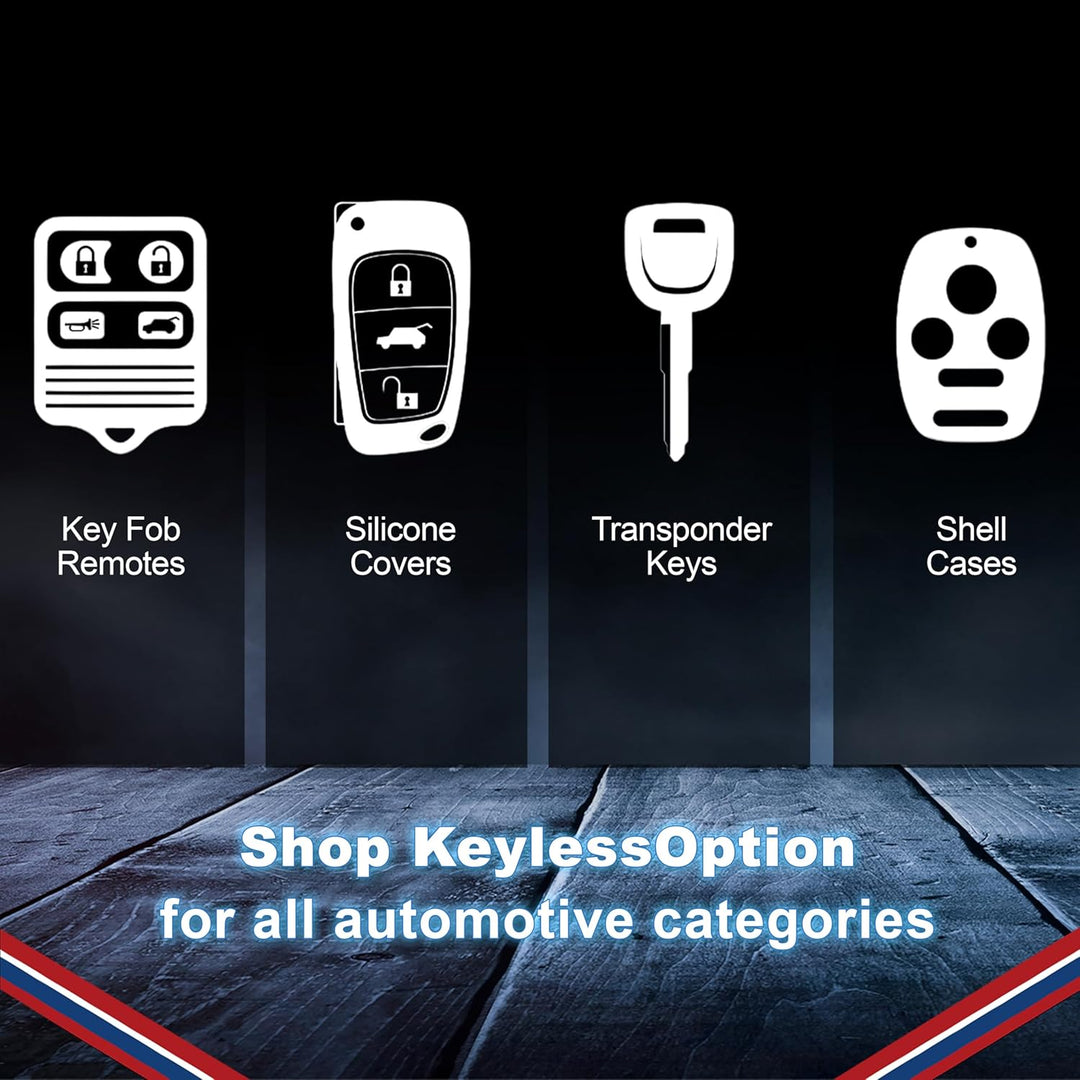 Remote Key Fob Shell Insert Case Replacement for Cadillac Escalade HYQ2AB 6btn One, One