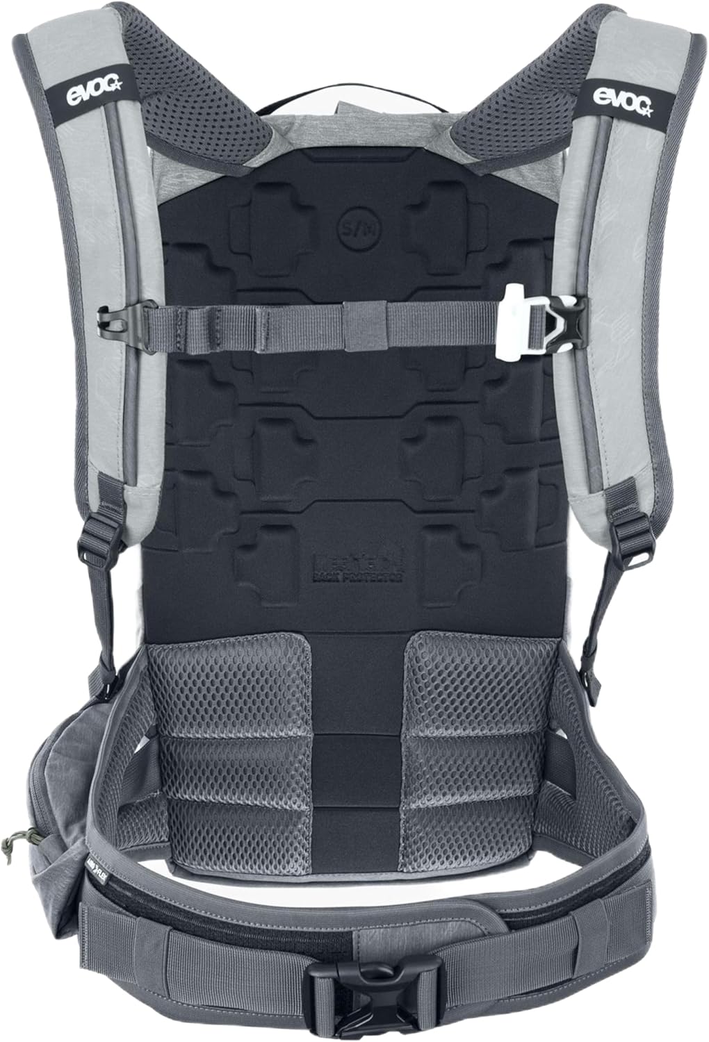 EVOC TRAIL PRO 10l Rucksack für Trailriding & Renneinsätze, Backpack, Steingrau/Carbon Grau