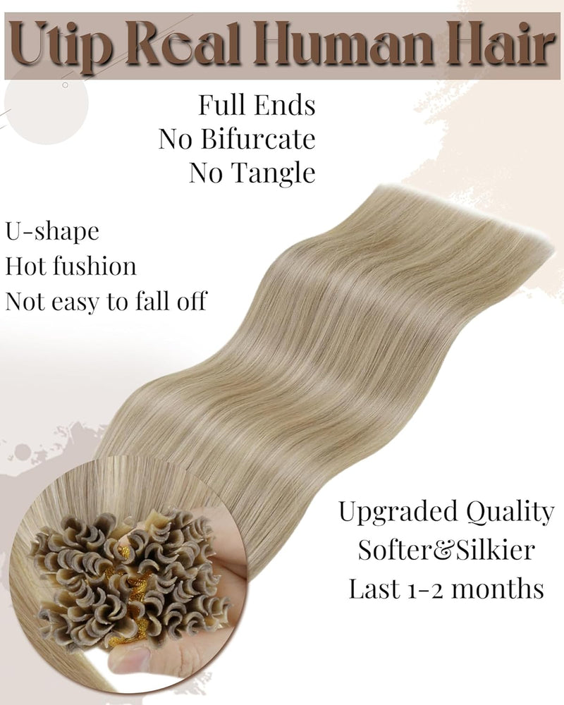 Hetto Bondings Extensions Echthaar Remy U Tip Echthaar Extensions Blond Keratin Bonding Extensions E