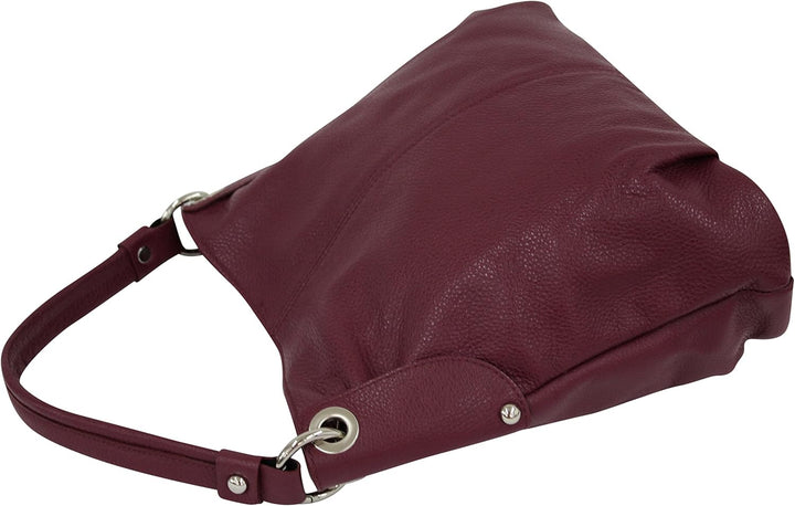 AMBRA Moda Damen echt Ledertasche Handtasche Schultertasche Beutel Shopper Umhängtasche GL012 Bordea