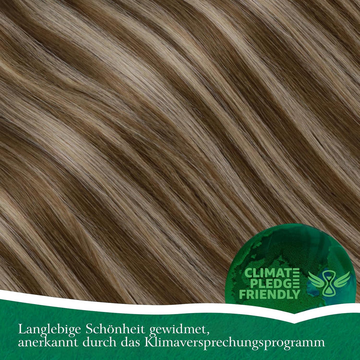 Easyouth Pferdeschwanz Extensions Echthaar Zopf Haarverlangerung Echthaar 14 Zoll Farbe Dunkleres Br