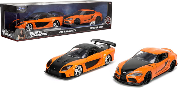 Jada Toys- 32910OR, Miniaturauto, orange/schwarz