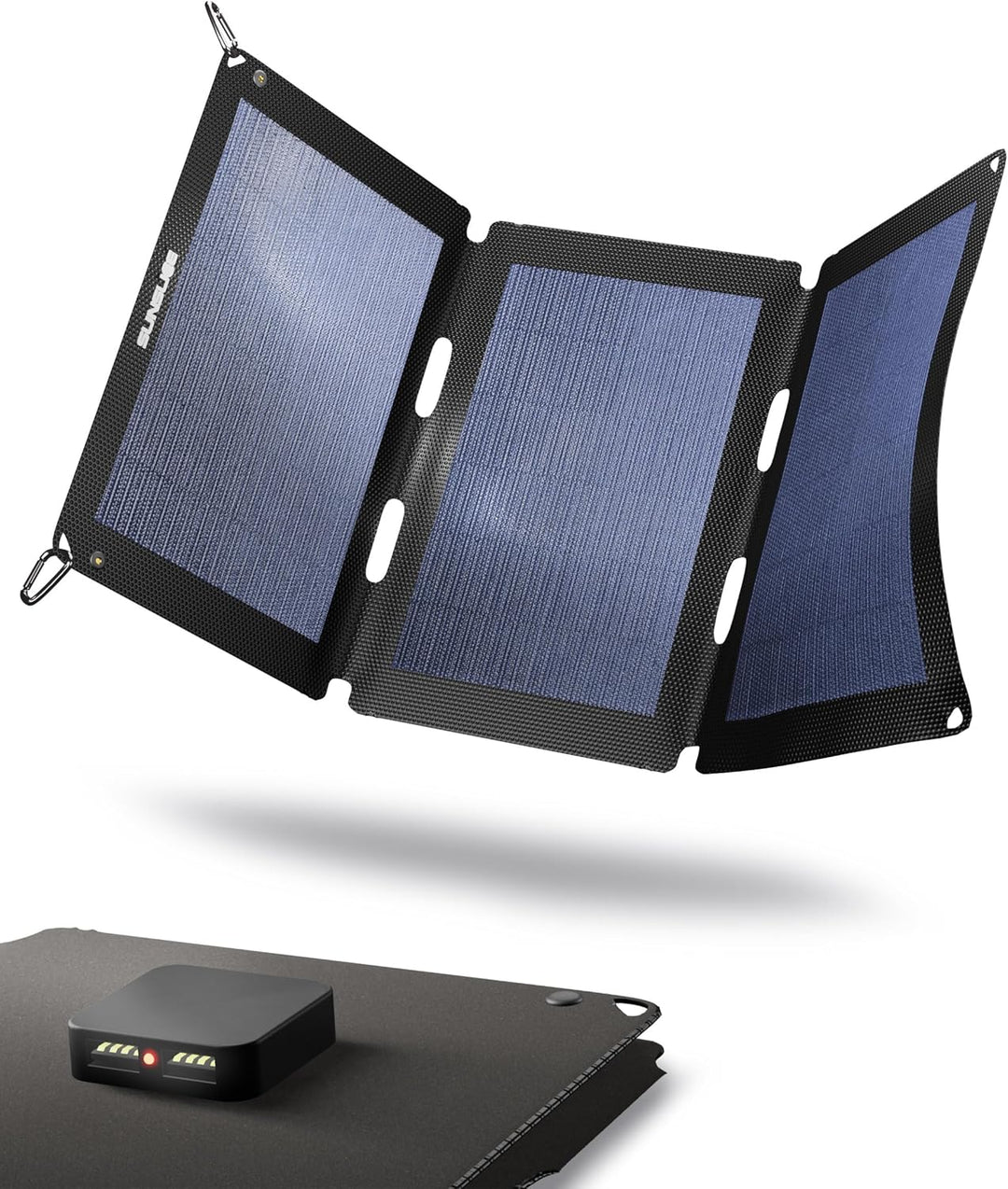 Solar Charger Outdoor, Solarmodul flexibel, Solaranlage Camping, Solar Charger wasserdicht mit leist