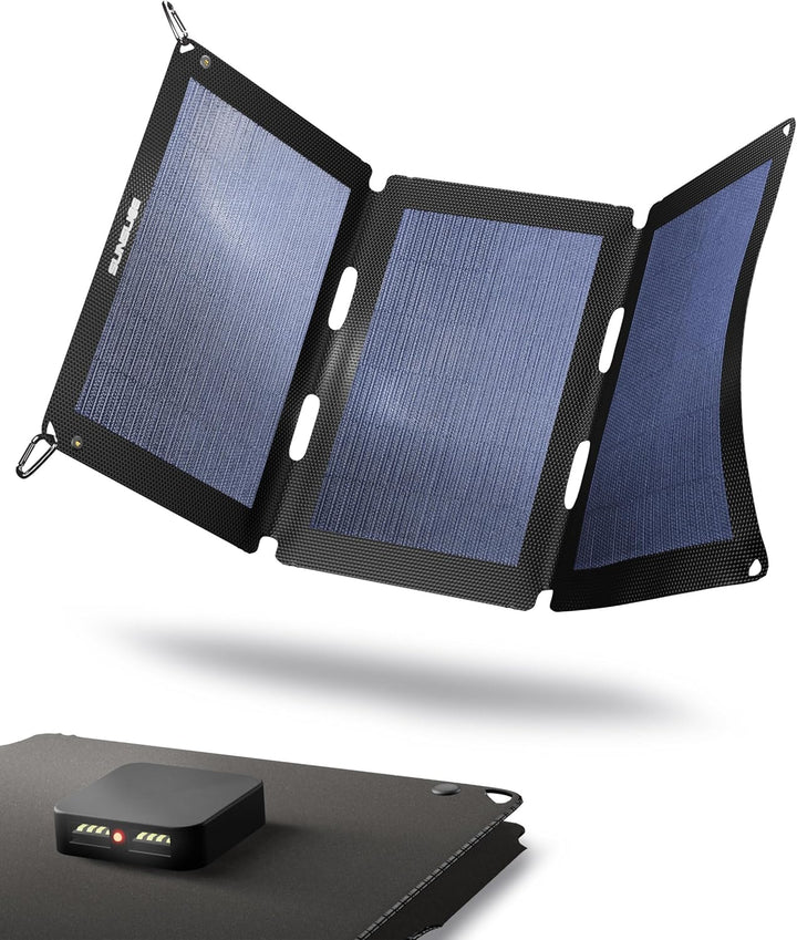 Solar Charger Outdoor, Solarmodul flexibel, Solaranlage Camping, Solar Charger wasserdicht mit leist