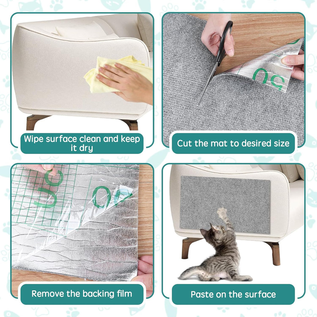 Kratzteppich selbstklebend Kratzmatte Katze Sofa Kratzbretter Katze Wand Kratzbrett Katzen Katzenwan