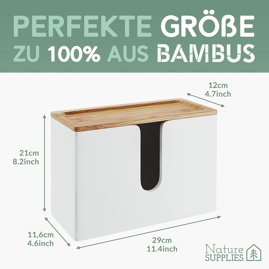 Nature Supplies Papierhandtuchspender aus Holz - Papierhandtuchhalter Mit Wandhalterung oder bei Tis