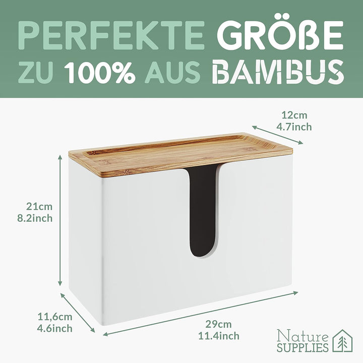 Nature Supplies Papierhandtuchspender aus Holz - Papierhandtuchhalter Mit Wandhalterung oder bei Tis