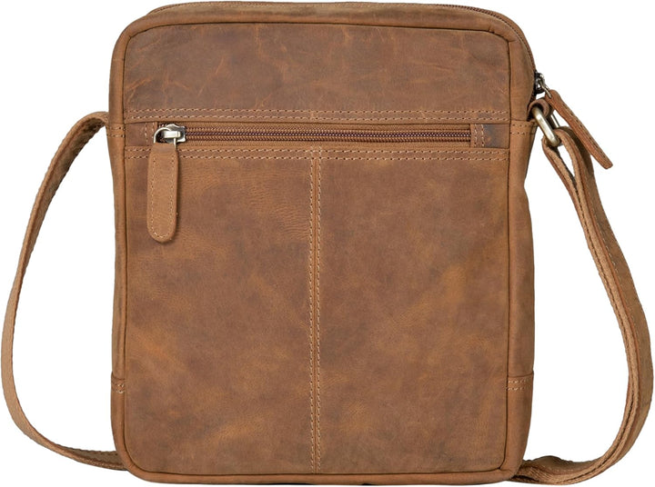 STILORD 'Jamie' Herren Ledertasche - Perfekt für Reisen & Alltag - Kleine Vintage Messenger Bag für