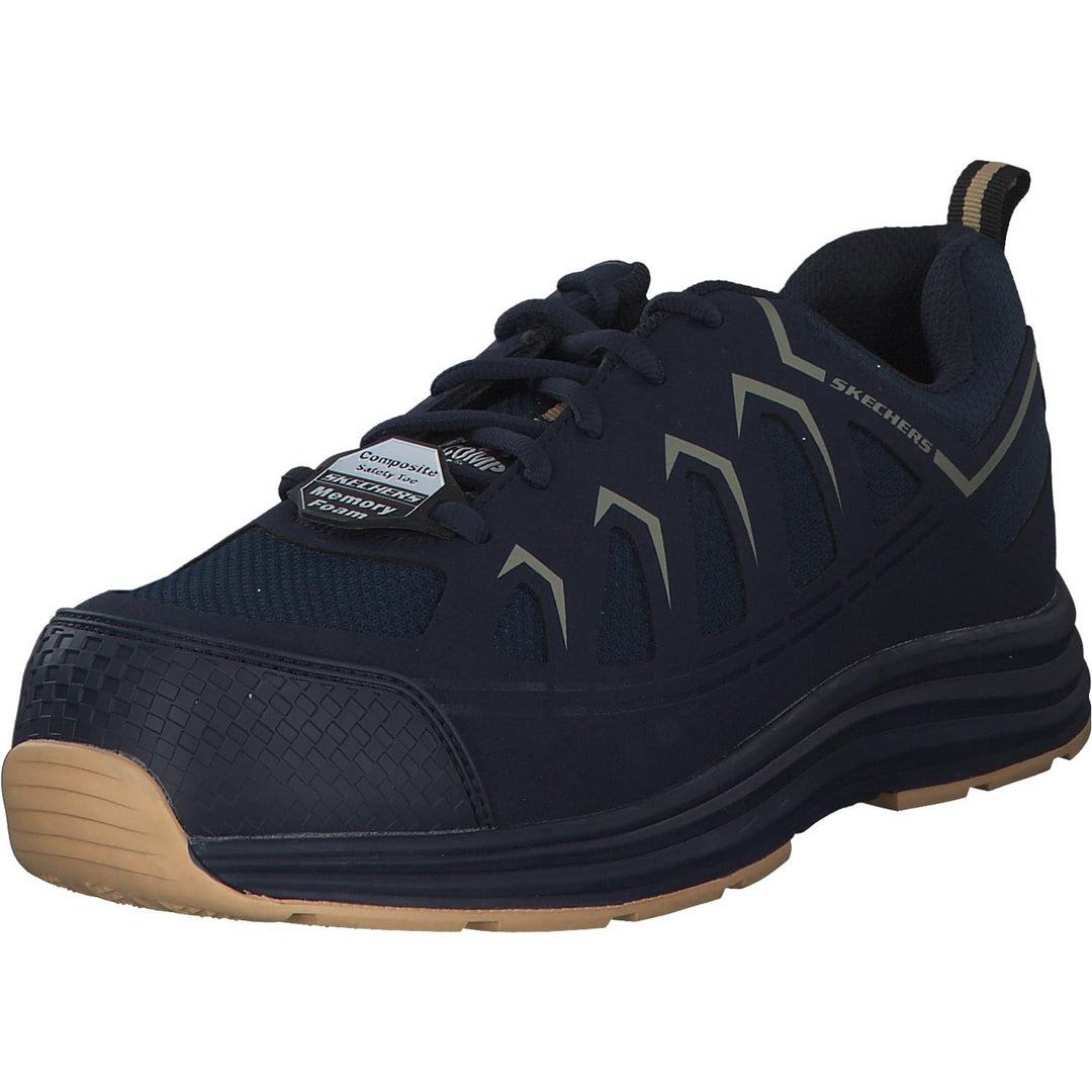 Skechers Herren Malad Ii ESD Composite Zehenschutzkappe BAU-Schuhe 39.5 EU Navy, 39.5 EU Navy
