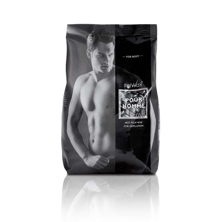 Italwax Pour Homme - 1kg - Waxing perlen für Haarentfernung - Natürliche Formulierung für alle Hautt