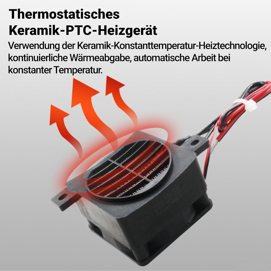 PTC-Heizung mit Lüfter, 220 V 300 W Thermostatischer Keramik-Lufterhitzer aus Aluminiumkeramik für K