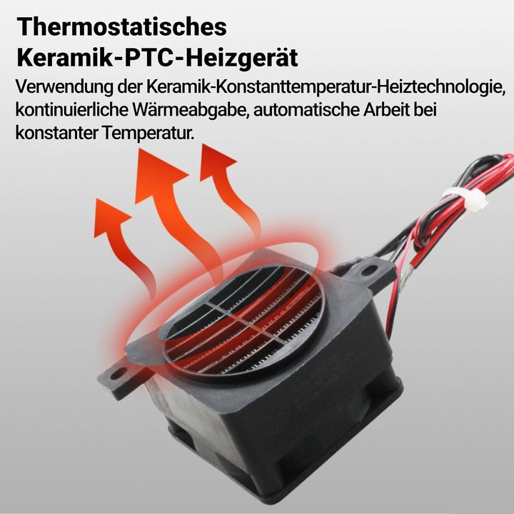 PTC-Heizung mit Lüfter, 220 V 300 W Thermostatischer Keramik-Lufterhitzer aus Aluminiumkeramik für K