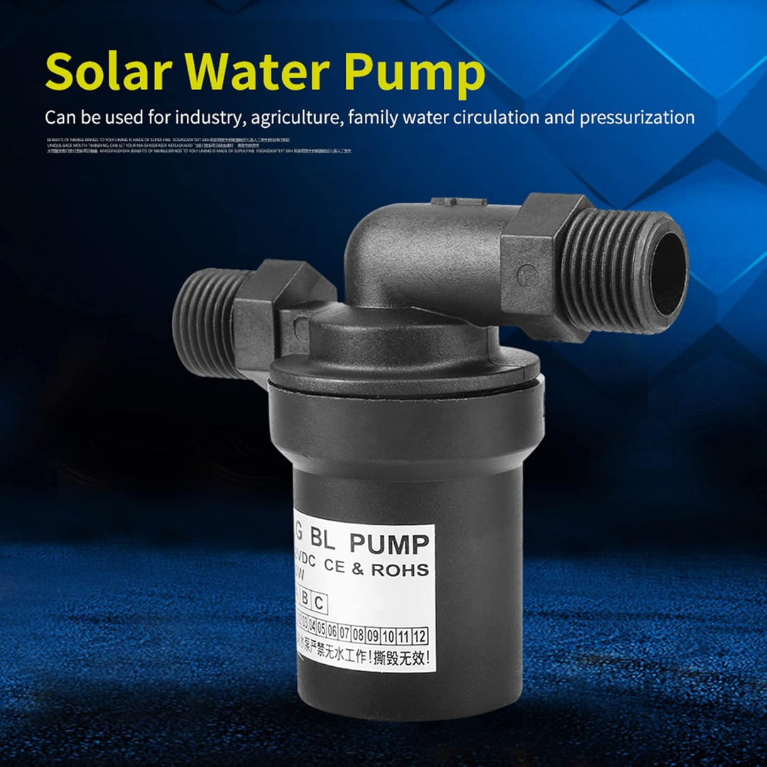 FTVOGUE Solar Hochtemperatur-Wasserpumpe Bürstenlose Tauchpumpe für Umwälzpumpe DC12V/10W