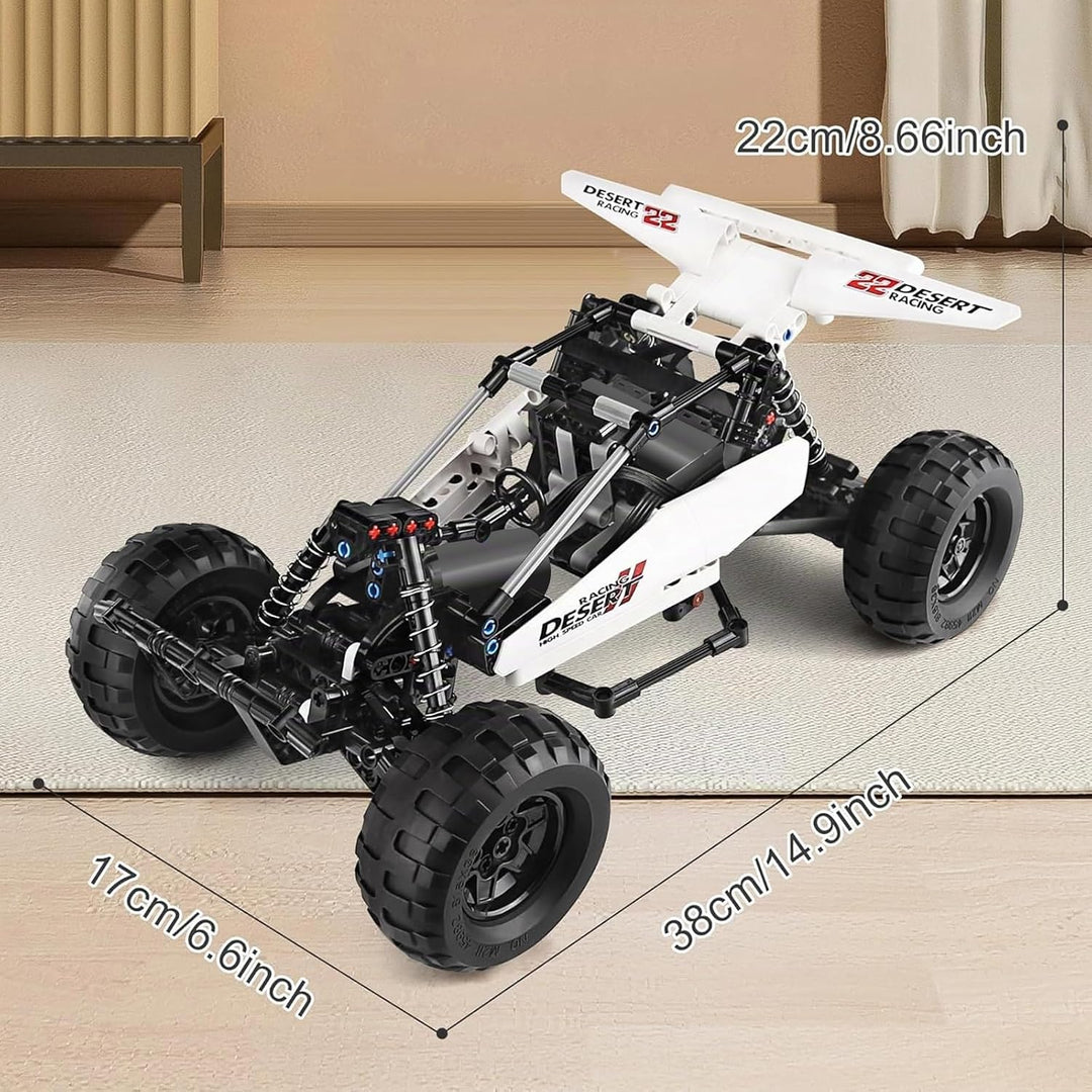 Mould King 18001 Technische ferngesteuerte Auto-Bausteine, 394 Stück MOC-Steine, RC-Auto-Bausätze, G