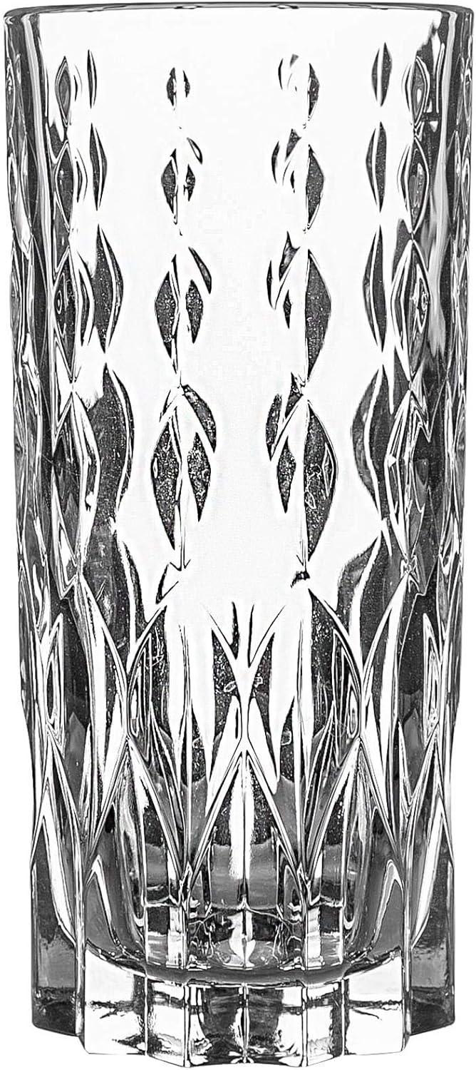 RCR Crystal Marilyn Whiskey Gläses Set - Moderne Schnittglas -Cocktail -Trinkgläser - 337ml - 6pc