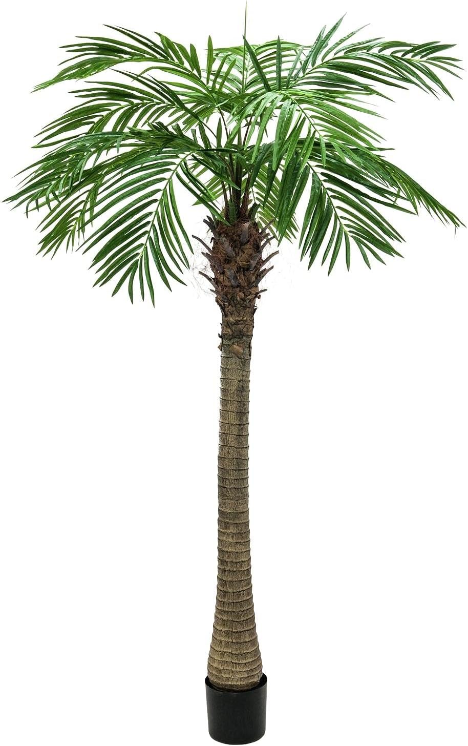 EUROPALMS Phönixpalme Luxor, Kunstpflanze, 240cm | Phönixpalme mit imposantem Blattwerk