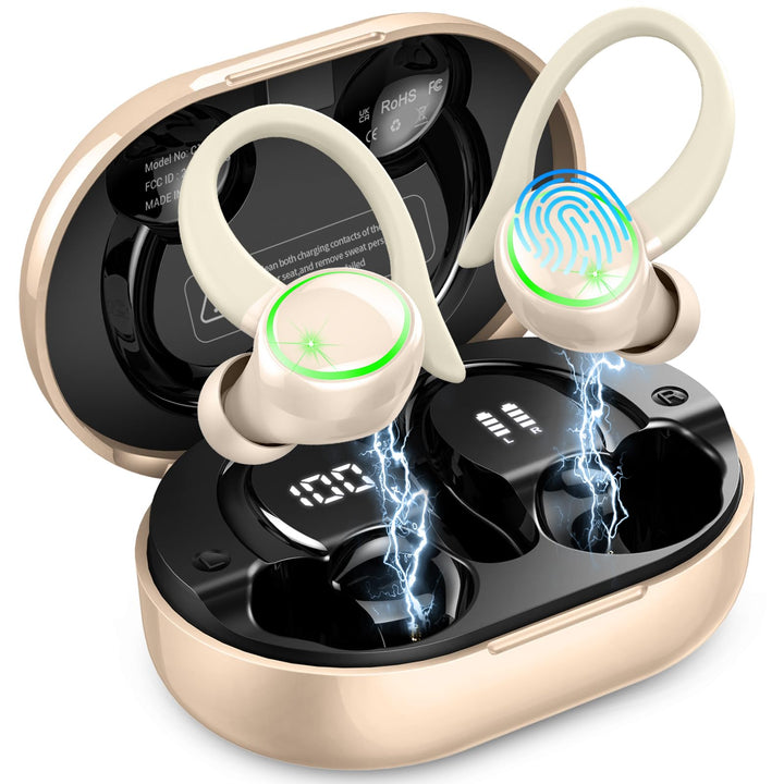 Matast 2026 Bluetooth Kopfhörer Sport, Kopfhörer Kabellos Bluetooth 5.4 mit ENC Noise Cancelling und