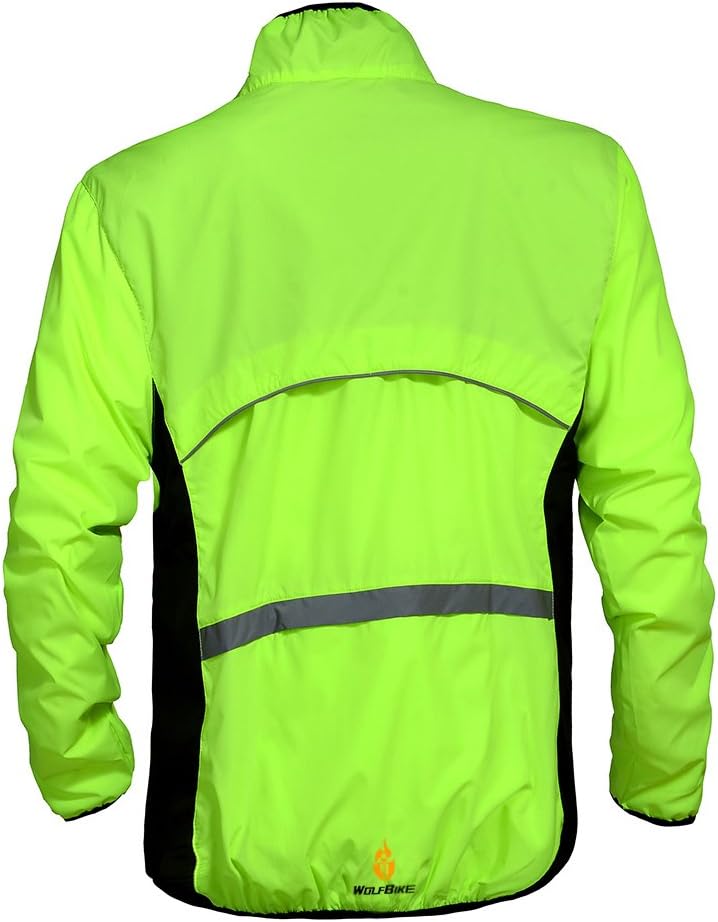 WOSAWE Herren-Fahrradjacke Winddichte wasserdichte MTB Mountainbike Jacket Für Radfahren, Joggen & W