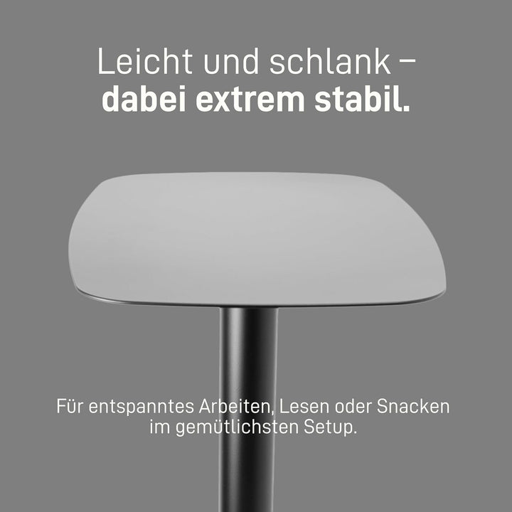 Natural Goods Berlin 1x Beistelltisch Lucia - Laptop Beistelltisch Metall Schwarz - Laptoptisch Für