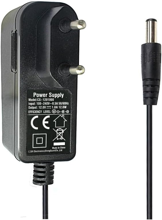 Security-01 2er Pack AC zu DC 12V 1A Netzteil Adapter, Stecker 5,5mm x 2,1mm für CCTV-Kamera LED Str