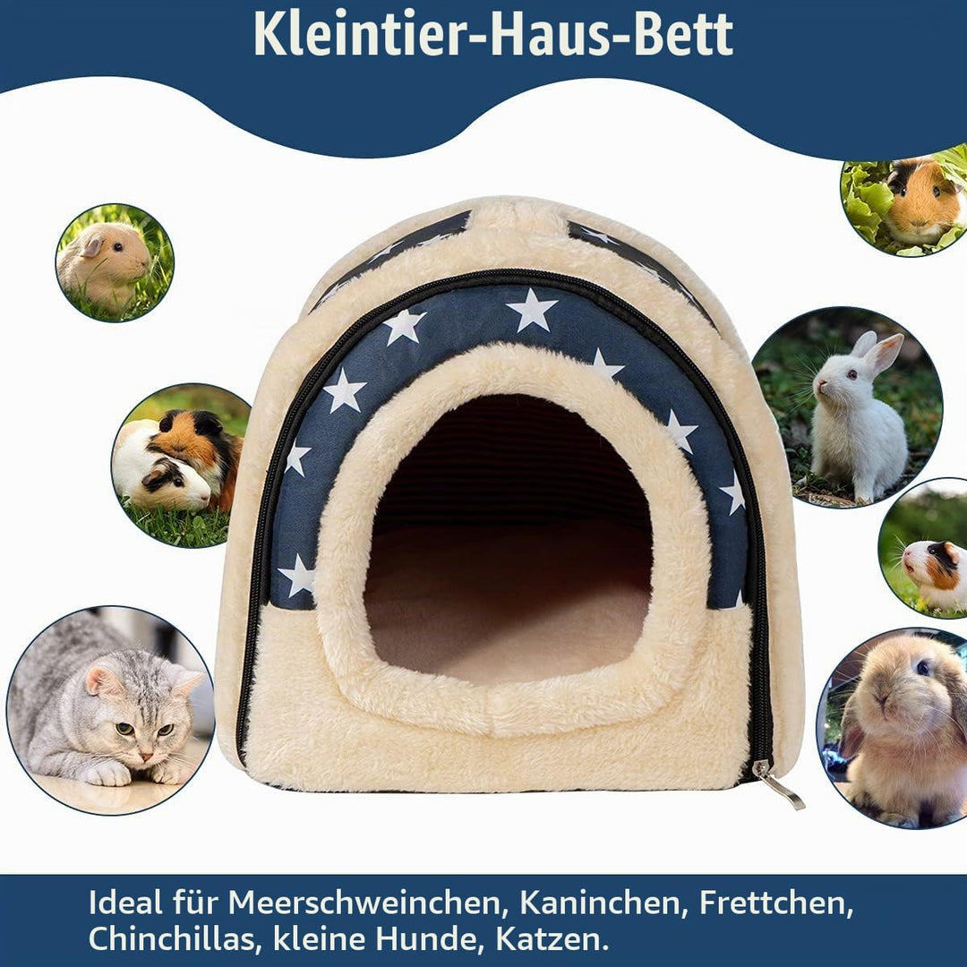 Pantula Meerschweinchen Bett Kuschelhöhle - Höhle Gemütliches gross Hamster Kleintier Bett Versteck