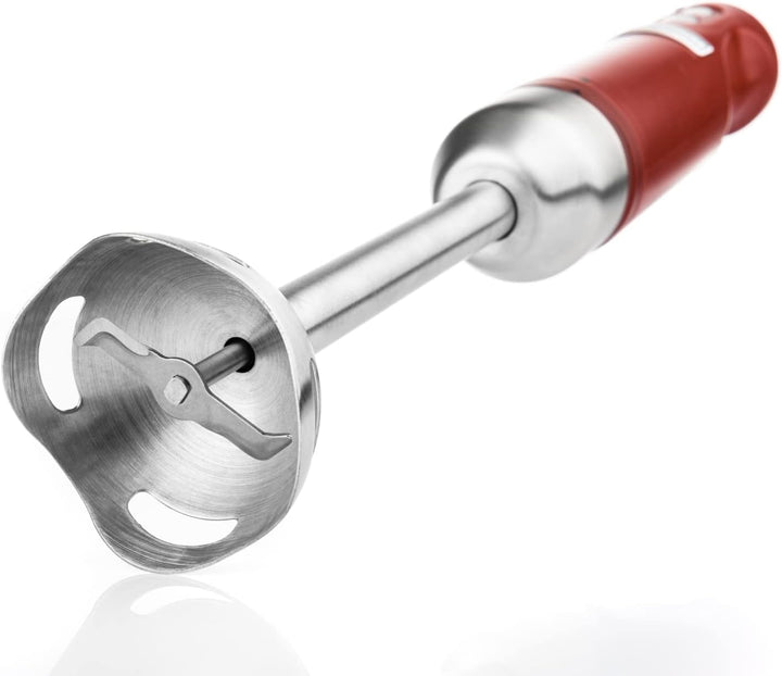Westinghouse Retro Pürierstab & Stabmixer Rot - Mixstab aus Edelstahl, verschiedene Geschwindigkeite