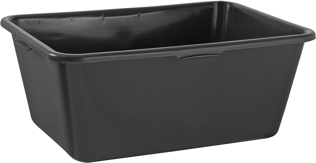 BURI 5 Stück Mörtelwanne 90 Liter Mörtelkasten rechteckig, schwarz - Baueimer Maurerkasten Mörtelküb