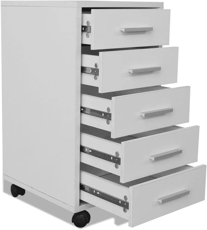Makastle FMD Furniture Beistellcontainer in Ausführung Eiche Nachbildung, Container Schubladenschran