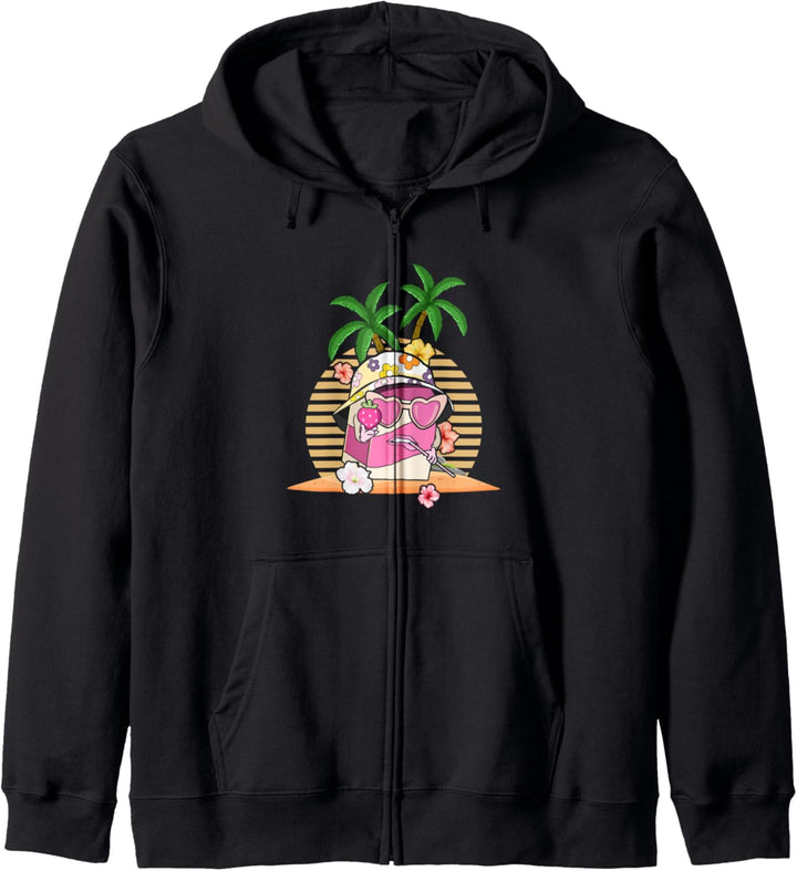 Coconut Girl Aesthetic Erdbeermilch Kapuzenjacke