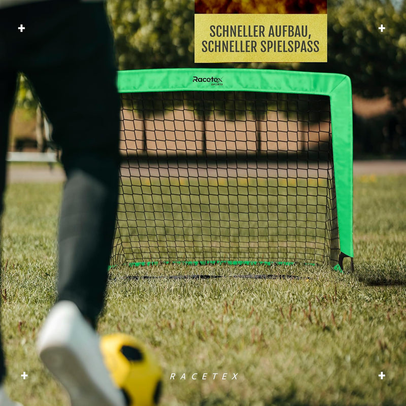 Racetex 2er Fussballtor Kinder Set - Fussball Tore inkl. nützlicher Tasche zum Transportieren - Vers