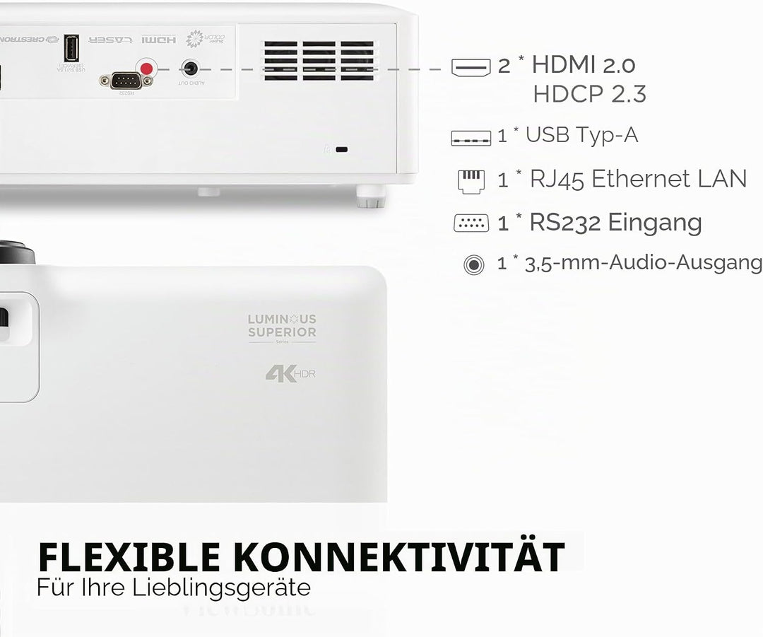 Viewsonic Beamer LS901-4K 5500 Lumen UHD Laser DLP