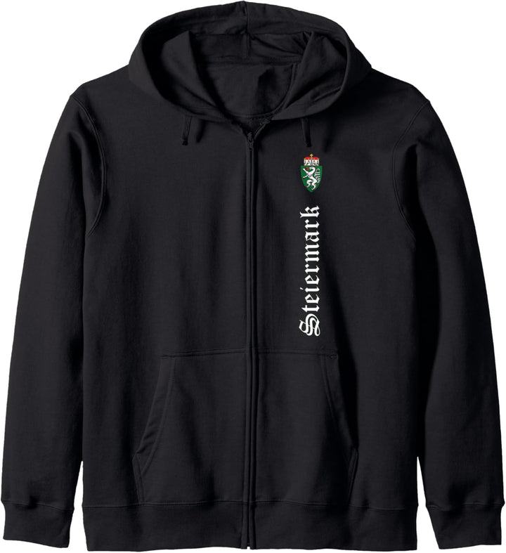 Steiermark T-Shirt Wappen Panther Steiermark Herren & Damen Kapuzenjacke
