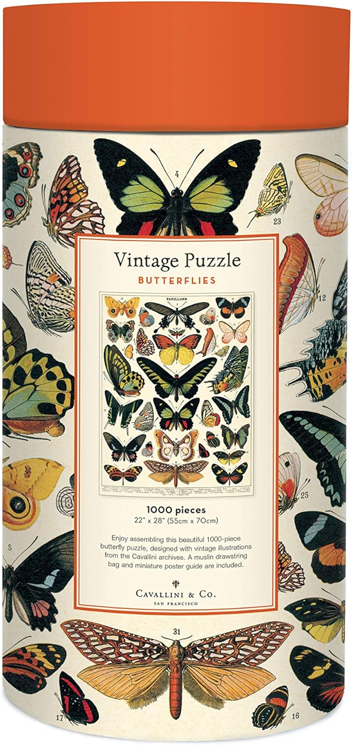 Cavallini Papers & Co. Puzzle, Schmetterlinge, 1.000 Teile