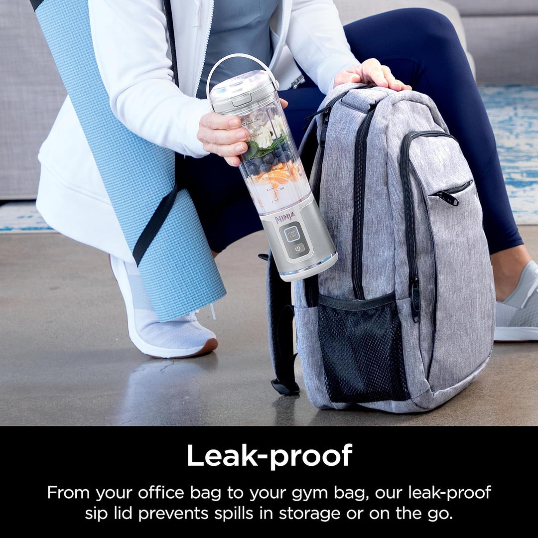 Ninja BC151WH Blast tragbarer Mixer, kabellos, 530 ml Gefäss, persönlicher Mixer für Shakes und Smoo