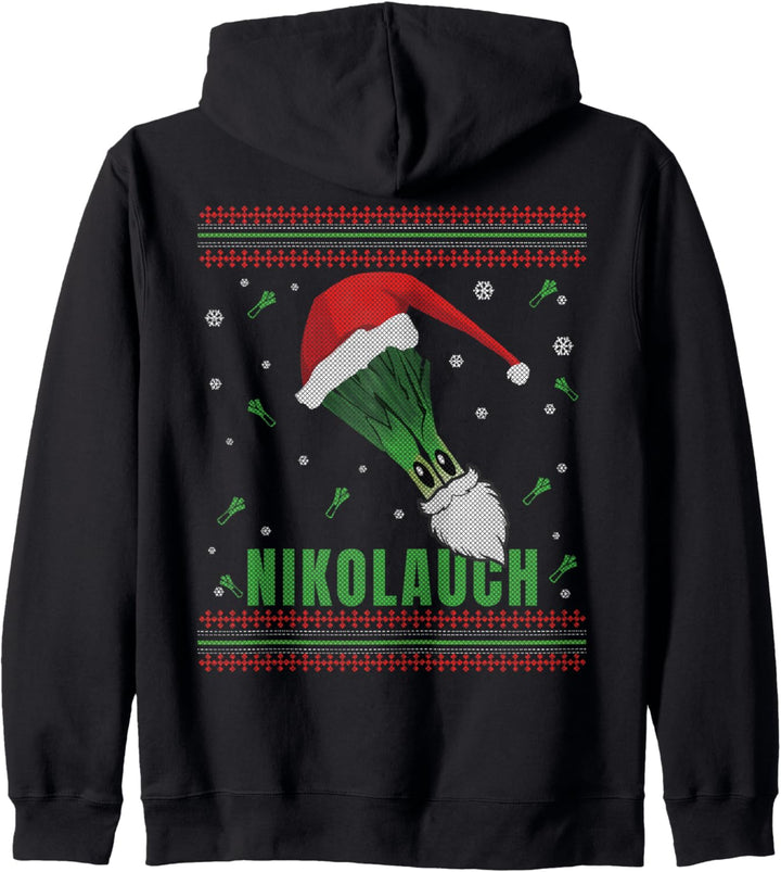 Nikolauch Nikolaus Ugly Christmas Sweater Kapuzenjacke