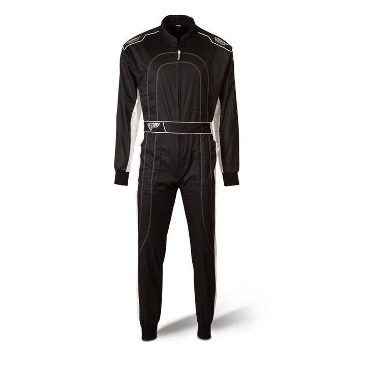 Speed Kartoverall Schwarz/weiss - Denver HS-2 Modell 2018 Racewear (160)