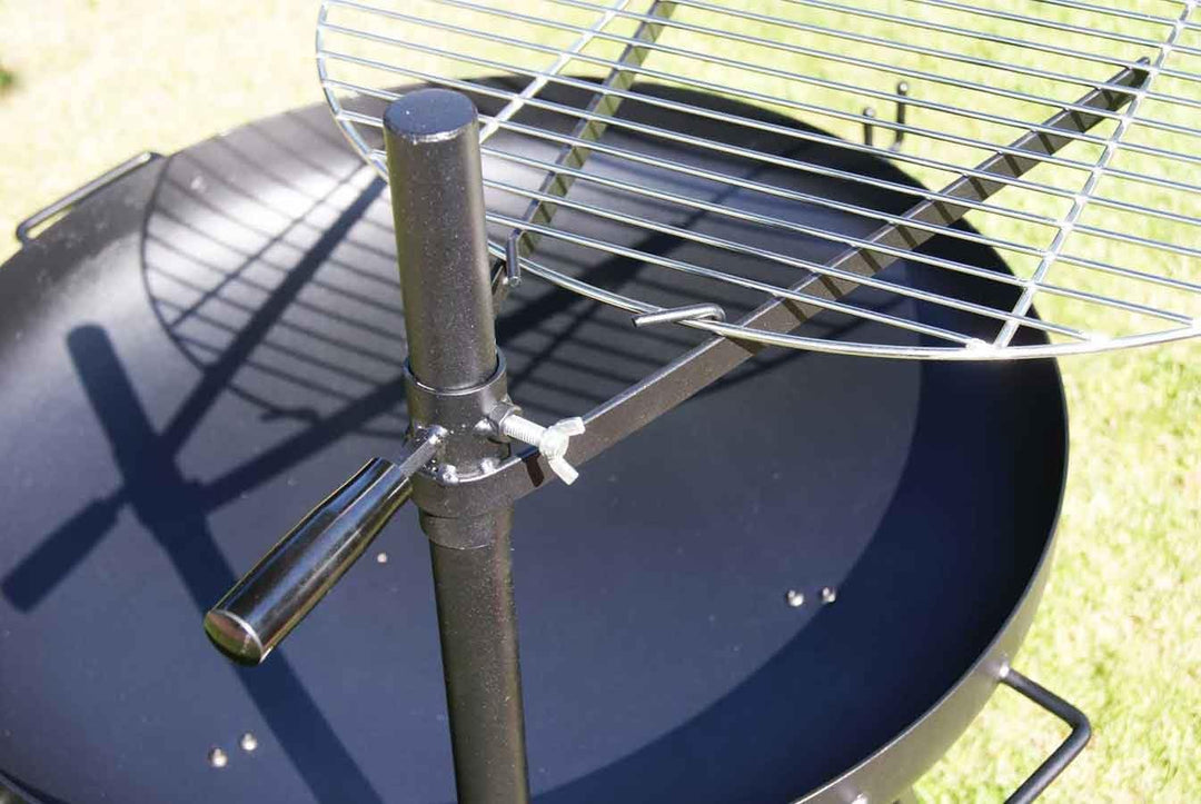 Edelstahl V2A Ø 58 cm Grillrost + höhenverstellbare Halterung für Feuerschale Feuerkorb Grill