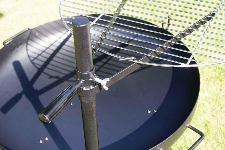 Edelstahl V2A Ø 58 cm Grillrost + höhenverstellbare Halterung für Feuerschale Feuerkorb Grill