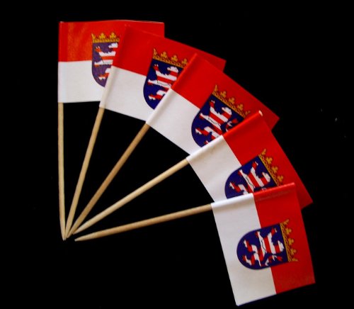 Everflag Zahnstocher : Hessen 250er Packung Menge-2: 250er Packung, Menge-2: 250er Packung