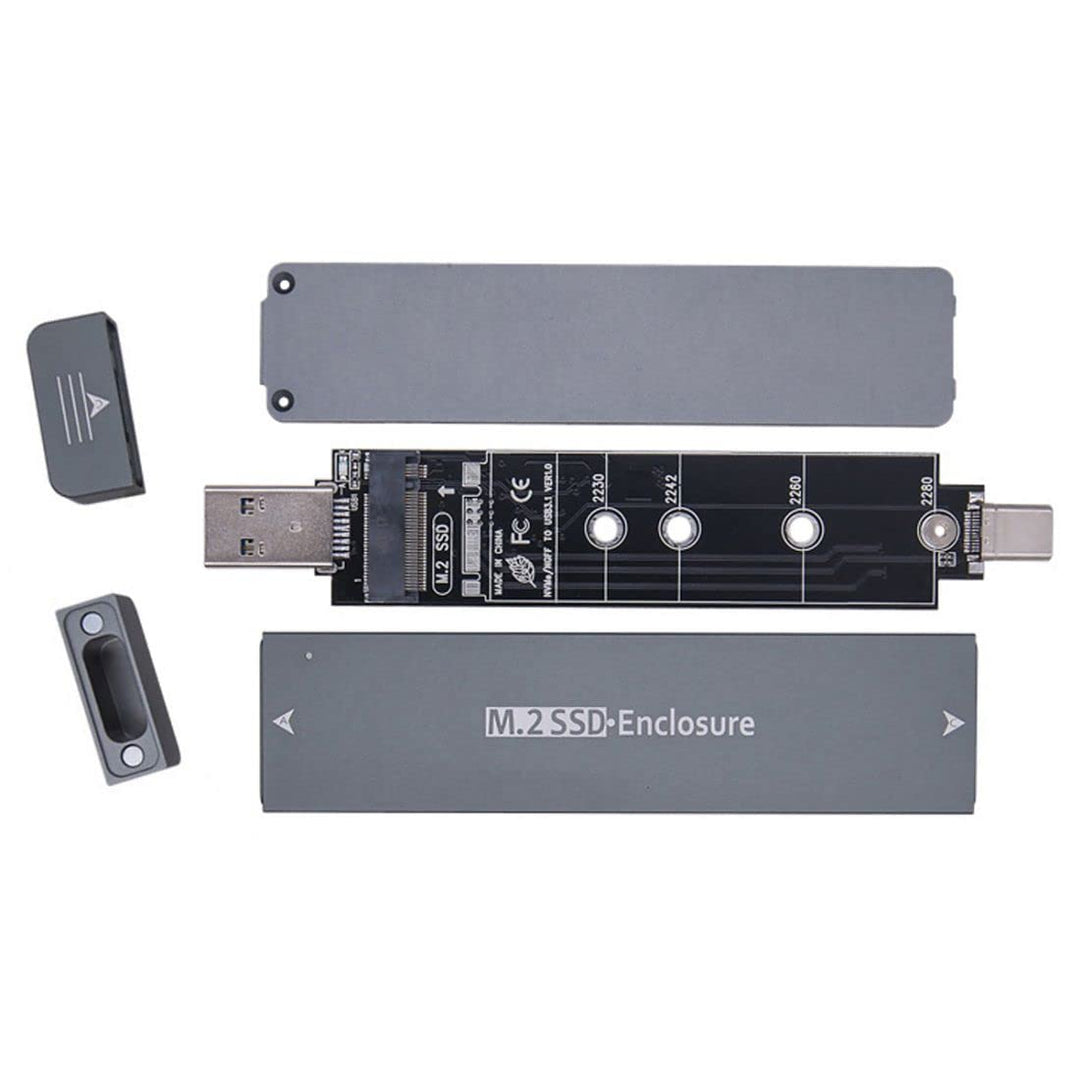 chenyang CY M.2 auf USB Adapter,NVME M-Key M.2 NGFF SATA SSD auf USB 3.0 Typ A & Typ C Combo PCBA Ge