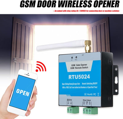 RTU5024 GSM Gate opener, GSM remote switch door opener SMS door control automatically open and close