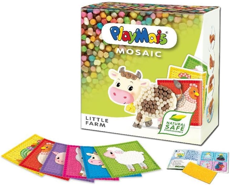 PlayMais 160255 - PlayMais Mosaic Little Farm, Bastelset