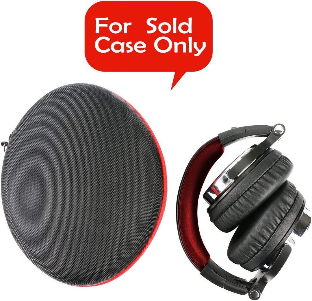 Khanka Hart Kopfhörer Tasche Für OneOdio DJ Kopfhörer Over-Ear Headset, Nur Tasche. (Rot Reissversch
