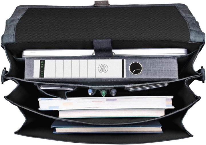 STILORD 'Johann' Klassische Aktentasche Herren Damen Businesstasche für 15,6 Zoll Laptop passend für